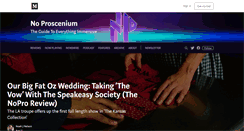 Desktop Screenshot of noproscenium.com